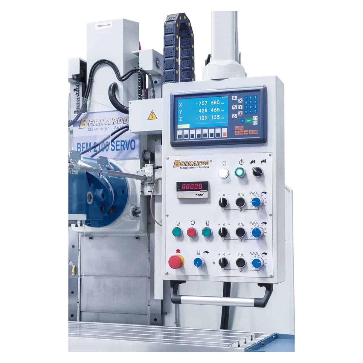 Bernardo Fresatrice a banco BFM 2100 Servo con display 3 assi