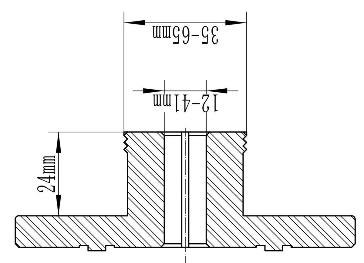 Mandril para torno Bernardo garras a perno M115 - 25 mm