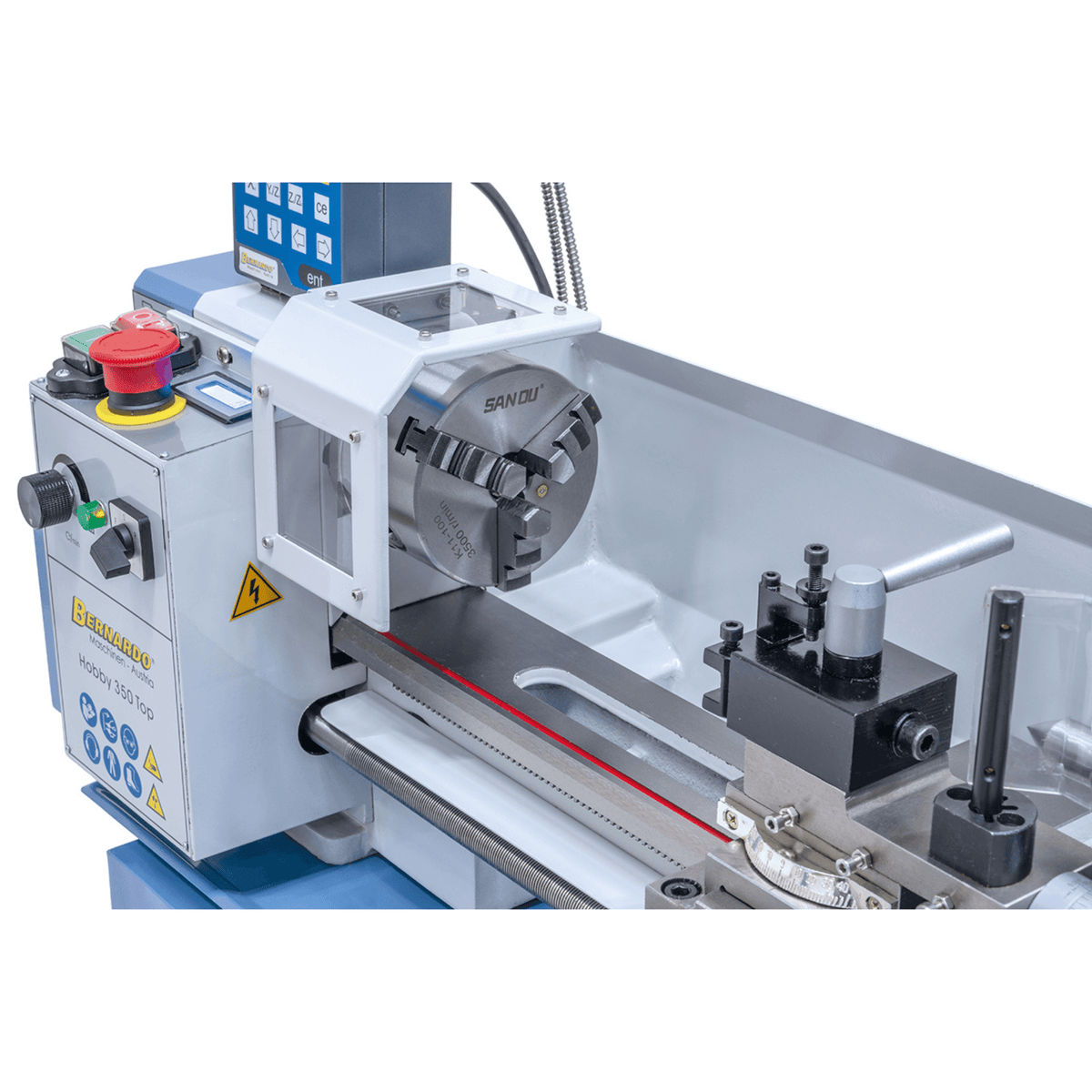 Torno para metal Bernardo Hobby 350 Top compacto con DRO 2 ejes