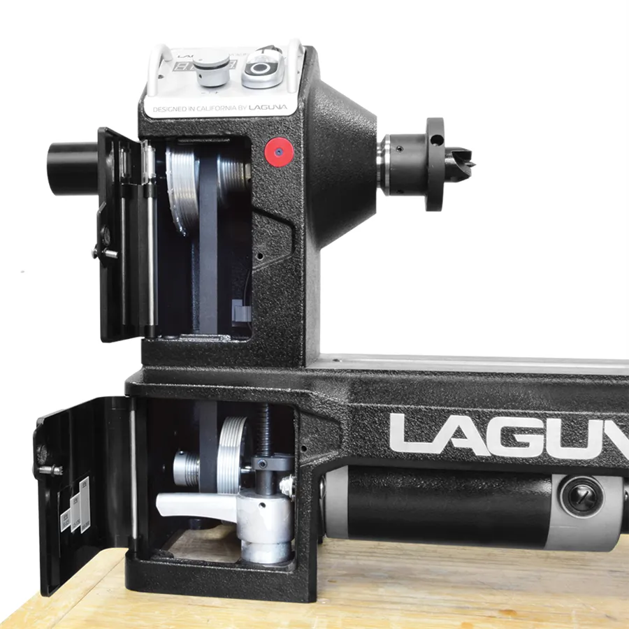 Torno para madera Laguna Revo 1216 con juego de 4 formones a broca sustituible