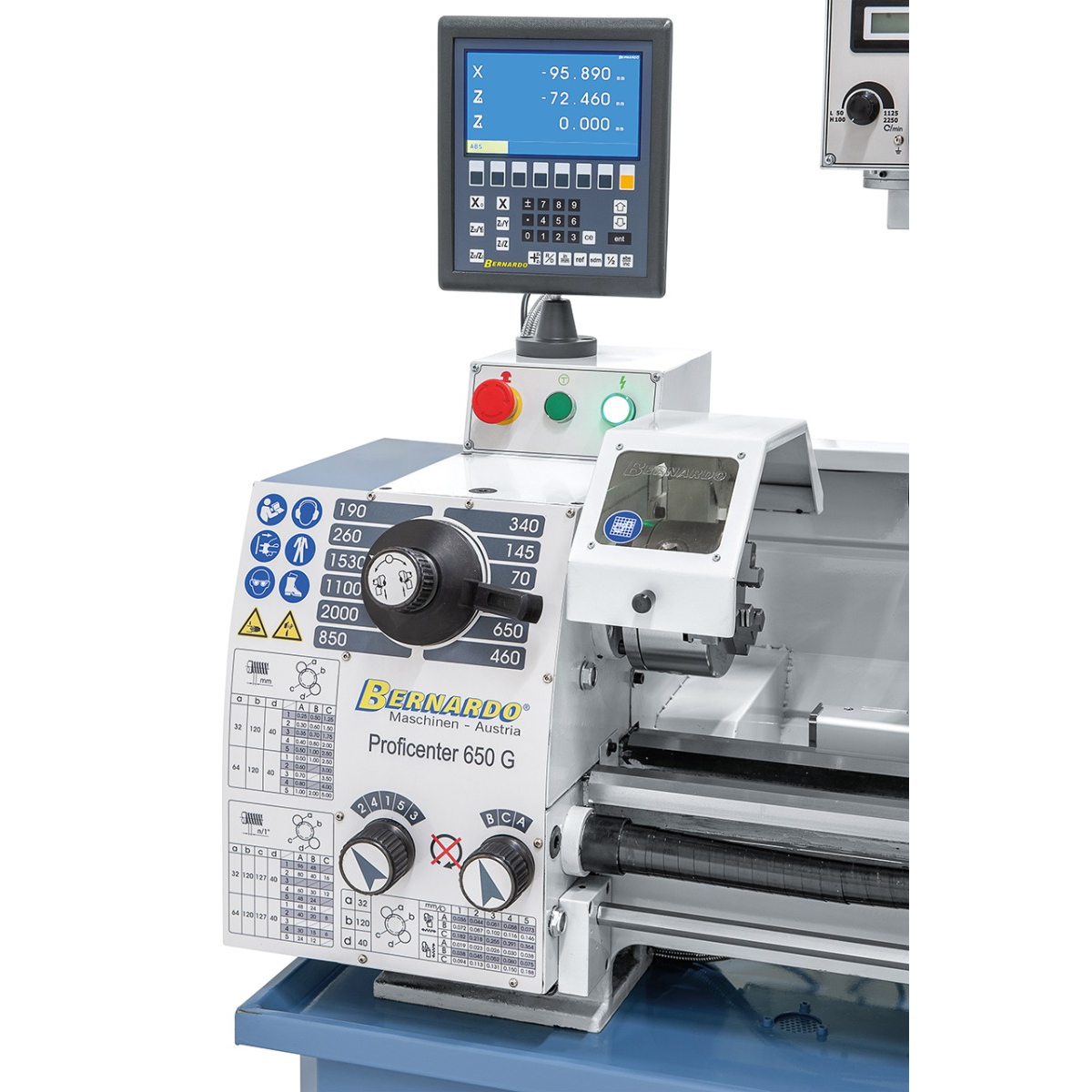 Torno para metal Bernardo fresadora Proficenter 650 G con DRO 2 ejes