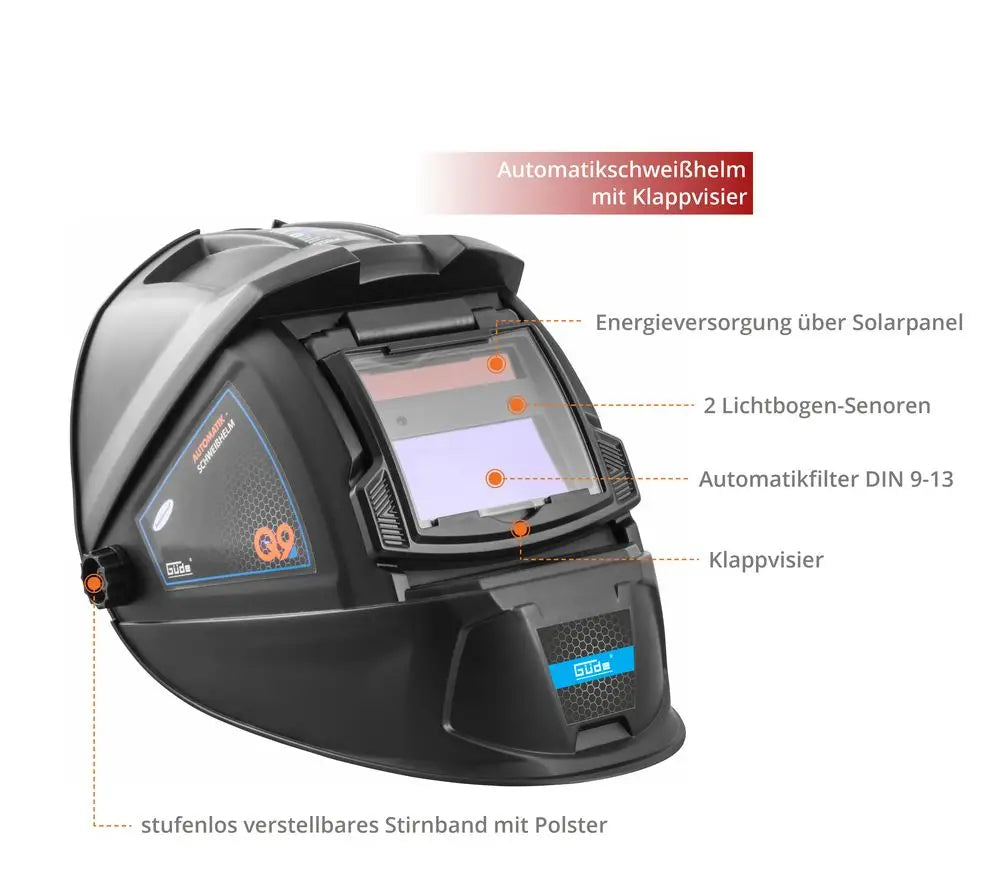 Careta de soldadura automática Güde GSH-K