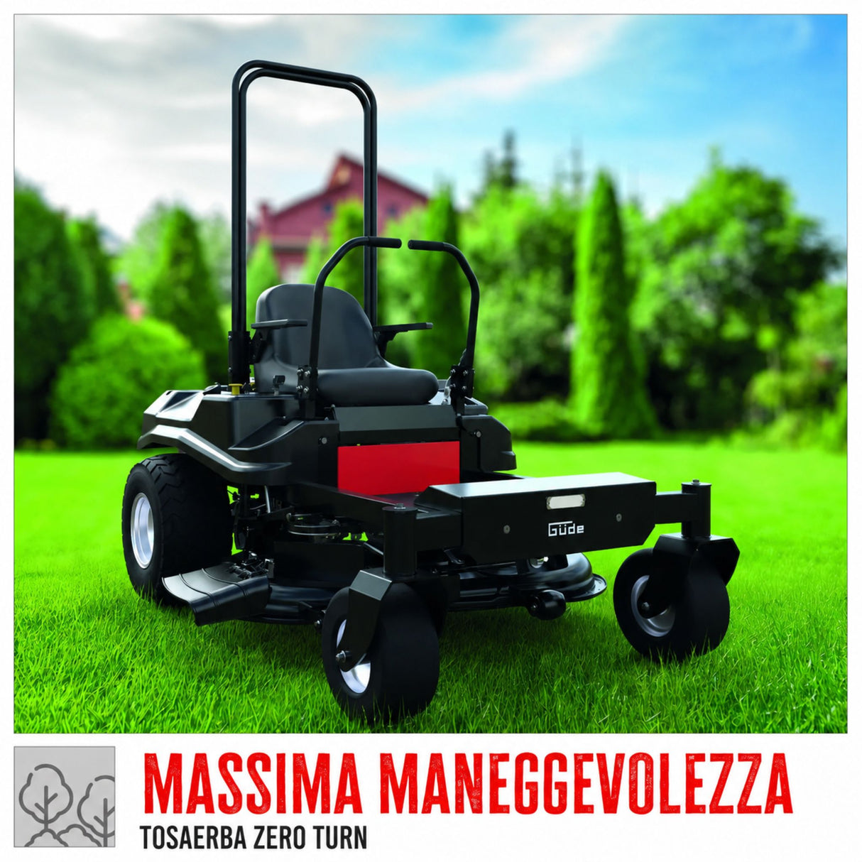 Tractor cortacésped cortacésped Güde GZT 1070
