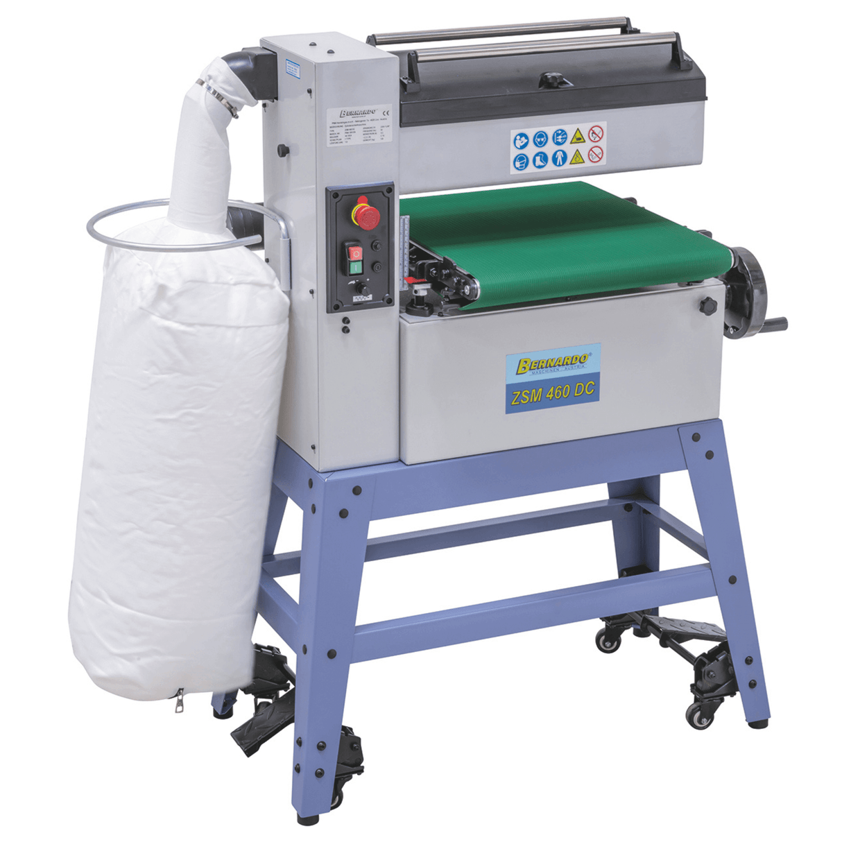 Calibratrice Bernardo ZSM 460 DC – 230V, 460 mm con aspirazione integrata
