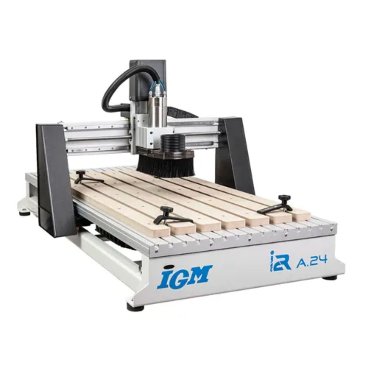 Combo fresadora CNC IGM i2R A24 + Soporte original + Soporte para portátil