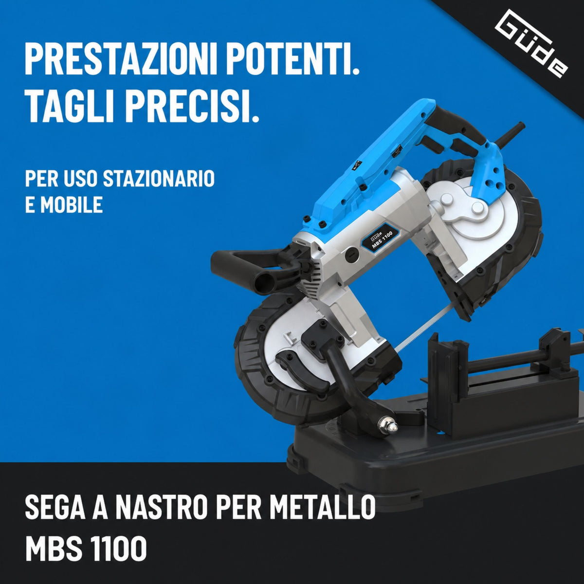Sierra de cinta para metal Guede 1100 W