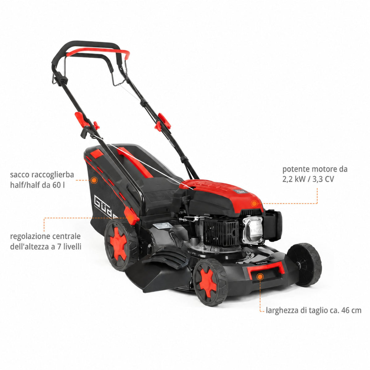 Cortacésped Güde BIG WHEELER 464.3 R