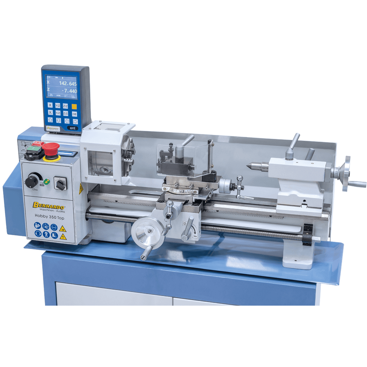 Torno para metal Bernardo Hobby 350 Top compacto con DRO 2 ejes