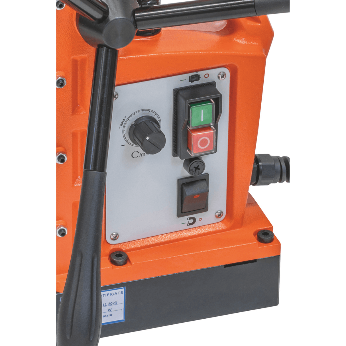 Taladro magnético Bernardo MD 6050 VD – Ø 60 mm × 50 mm, velocidad variable (variable Drive), motor 1890 W, peso 17 kg
