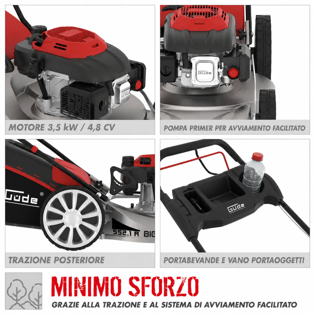 Cortacésped Güde BIG WHEELER 553.1 R ALU