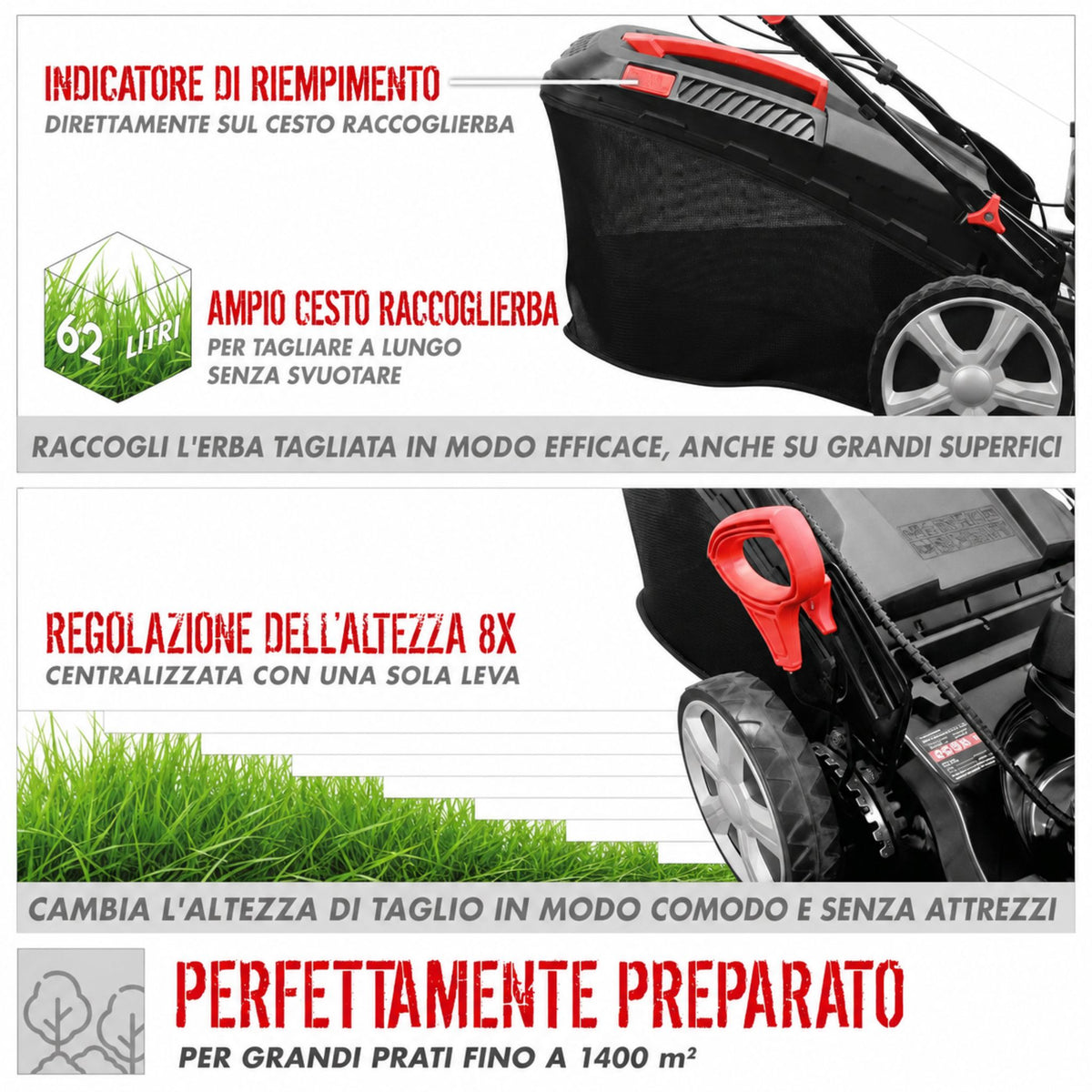 Cortacésped Güde ECO WHEELER 464.4 R Li ES