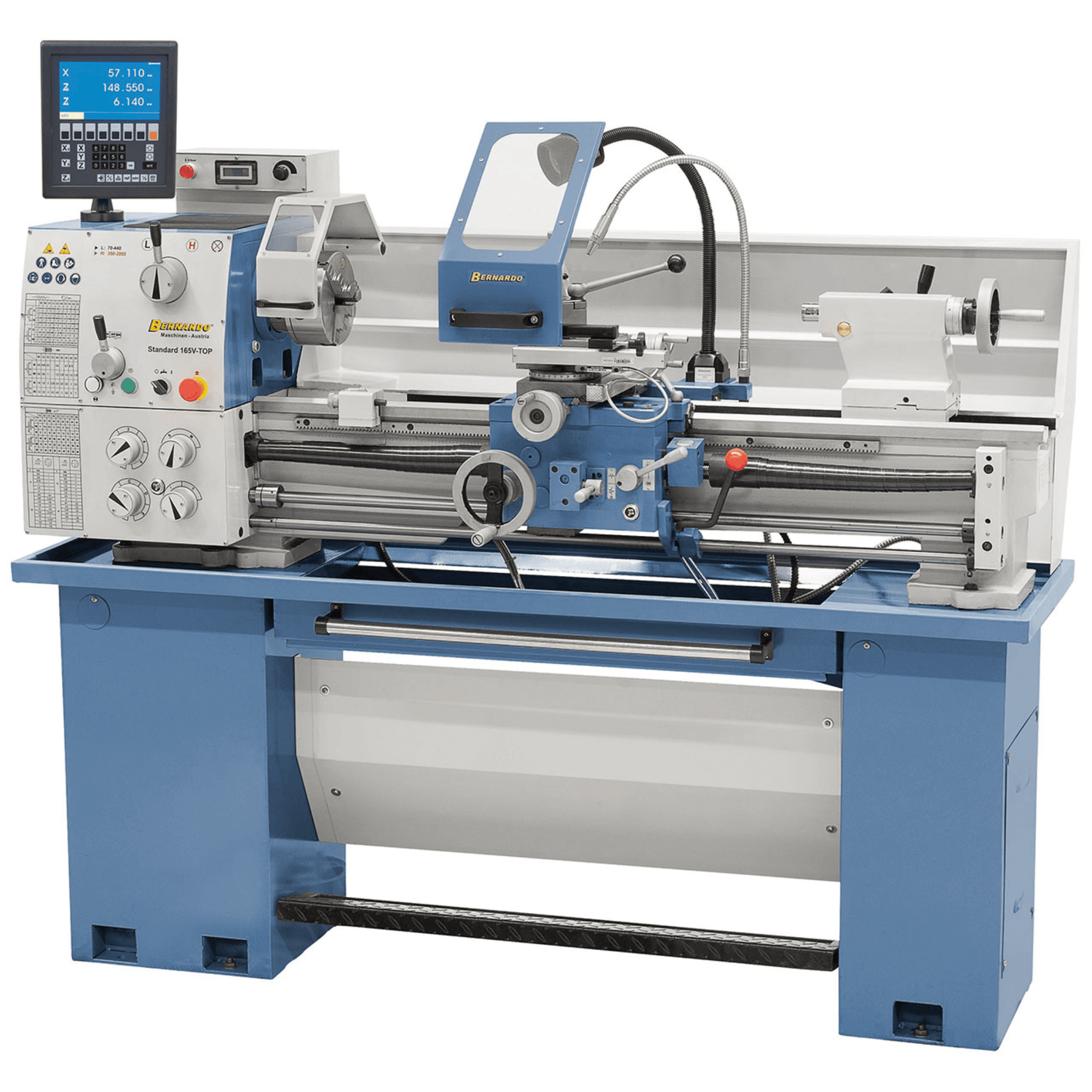 Tornio Bernardo Standard 165 V-Top con DRO 3 assi ES-12 V