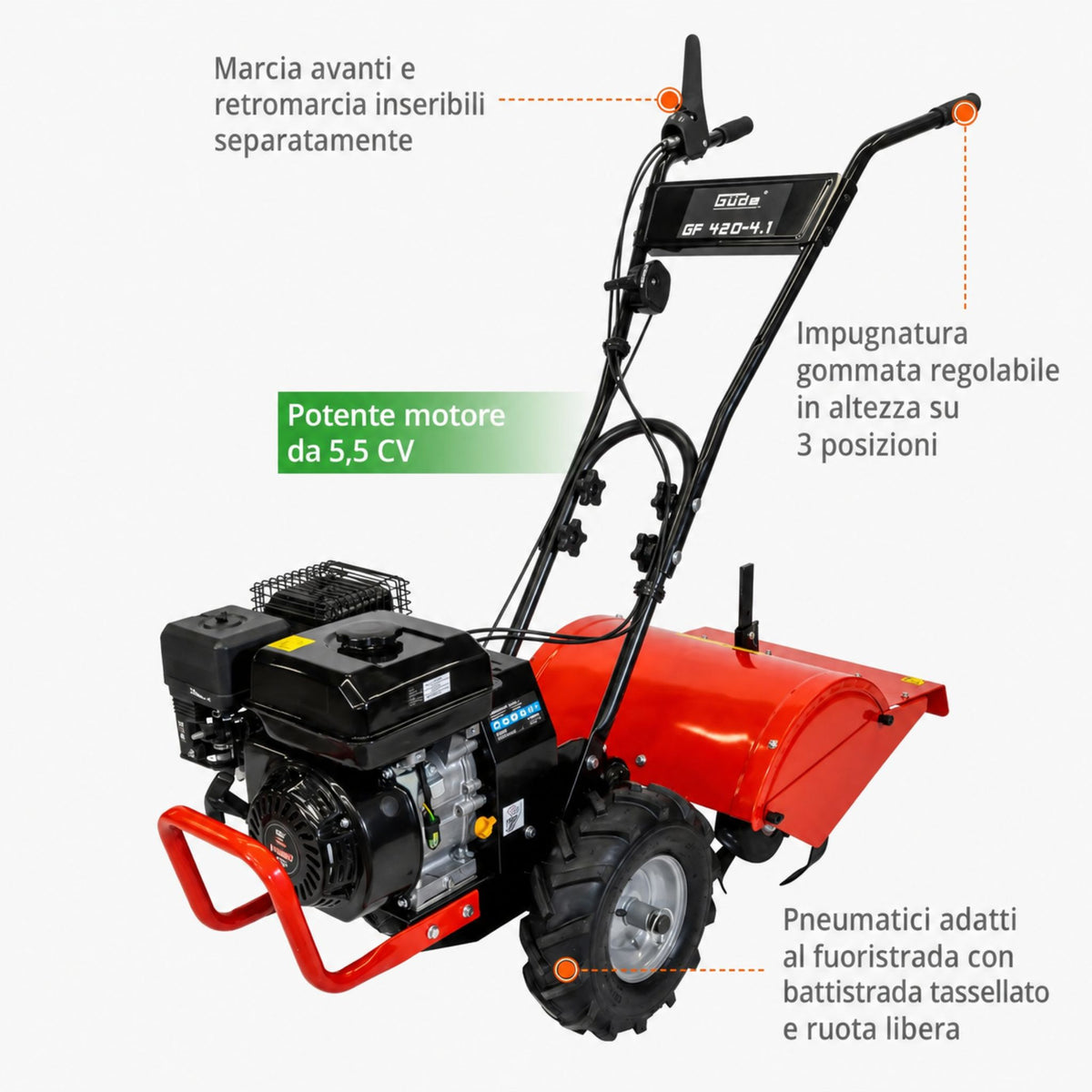 Motoazada de Gasolina Güde GF 420-4.1