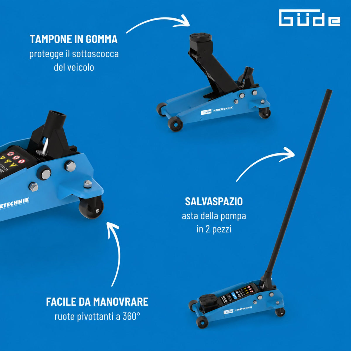 Elevador hidráulico con carro Güde GRH 3/470