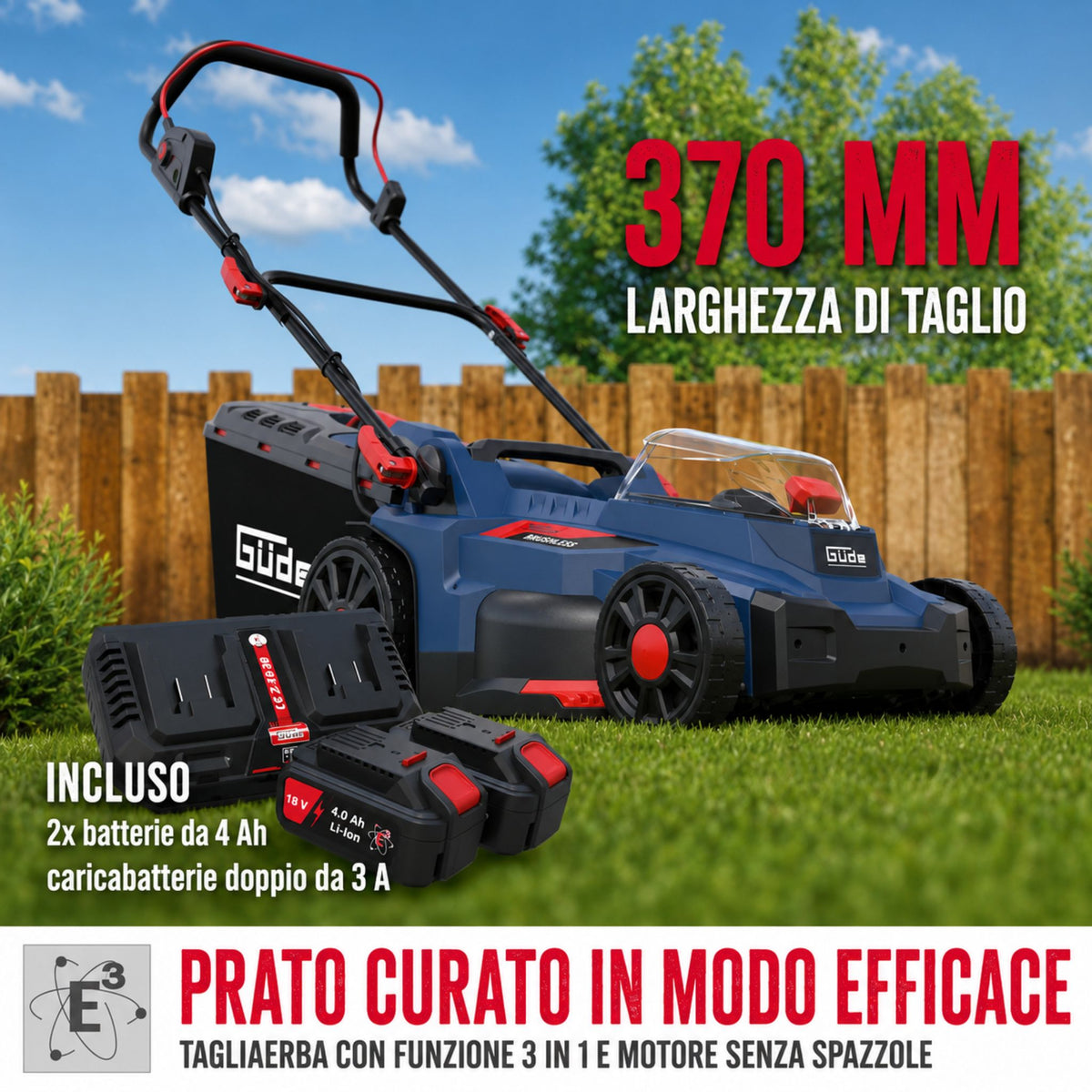 Cortacésped a batería Güde RM 36-402-30.37