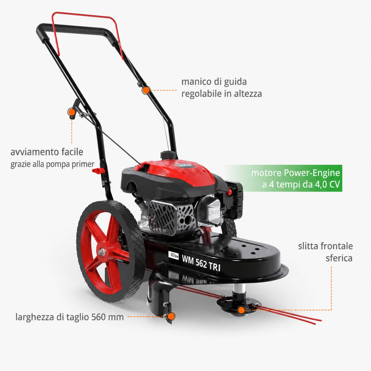 Cortacésped a gasolina Güde WM 562 TRI