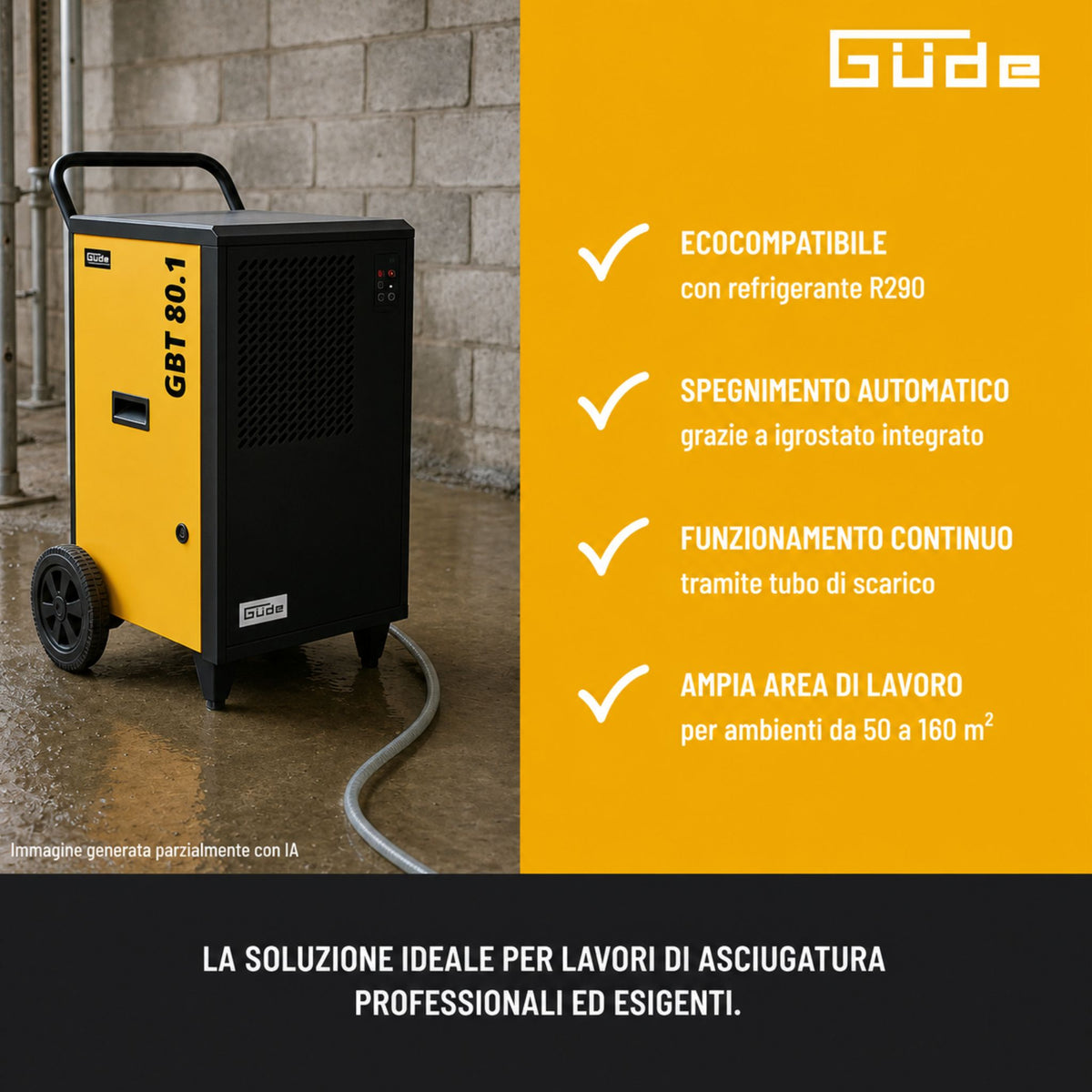 Güde deshumidificador GBT 80.1