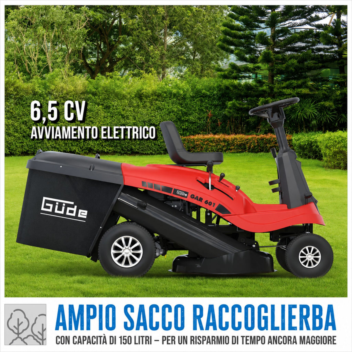 Tractor cortacésped cortacésped Güde GAR 601