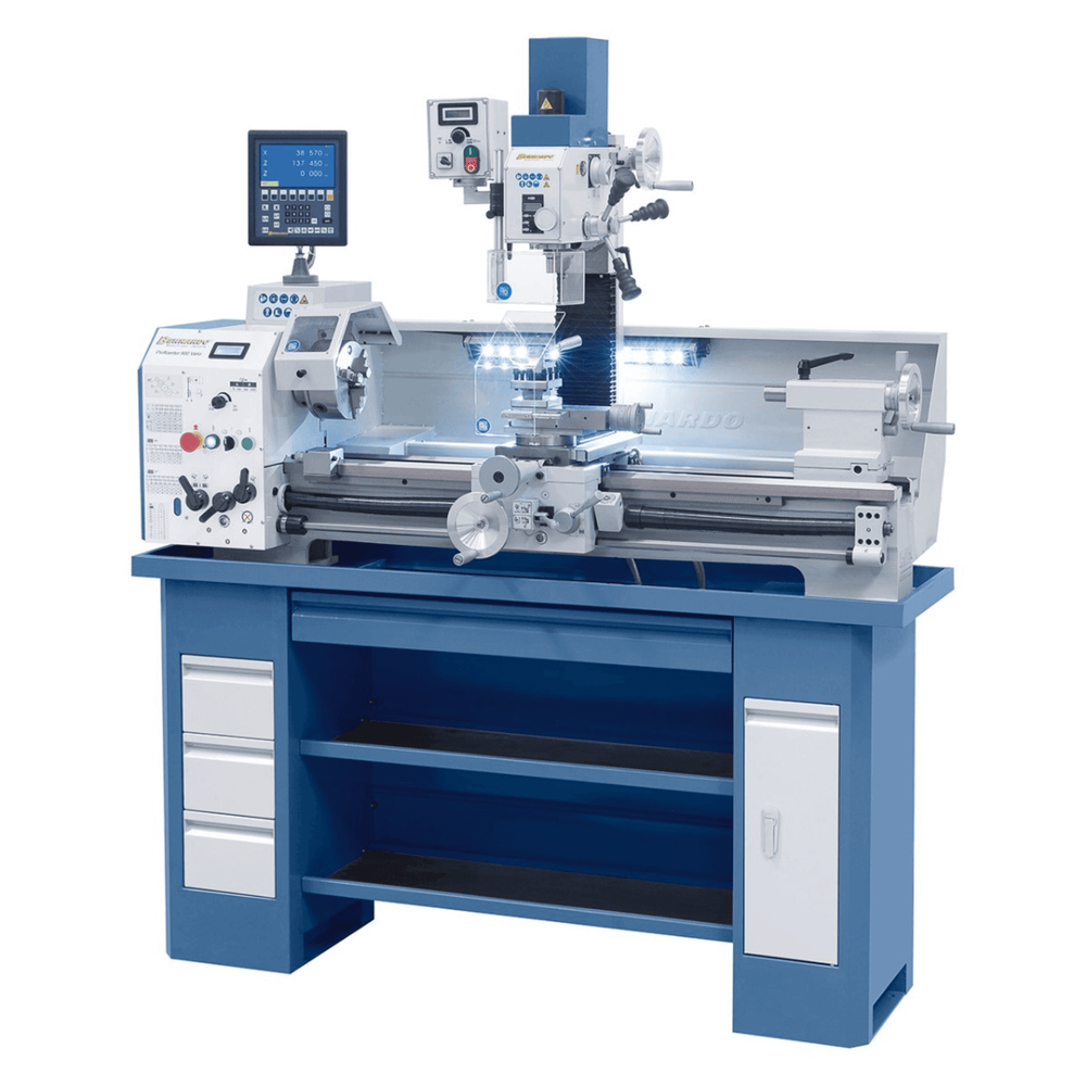 Bernardo Proficenter 900 Vario / 230 V con DRO – Tornio e fresatrice combinati