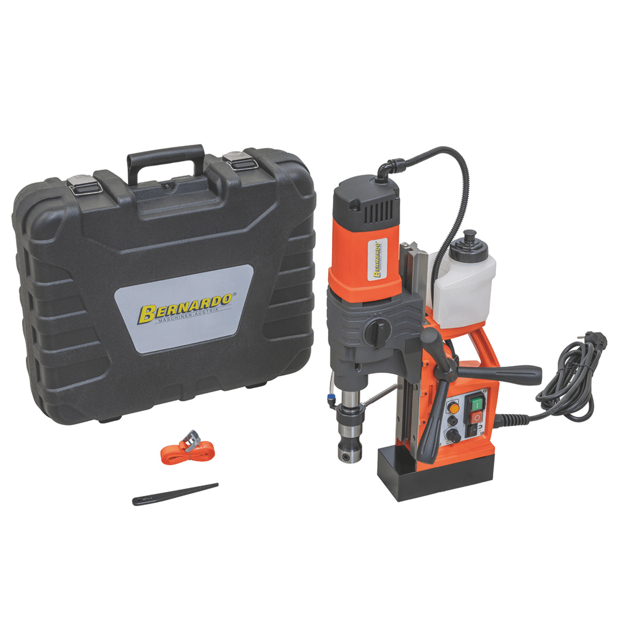 Taladro magnético Bernardo TPC 1000 – Ø 36 mm × 50 mm, multifunción con roscado M18, motor 1550 W, peso 12.5 kg