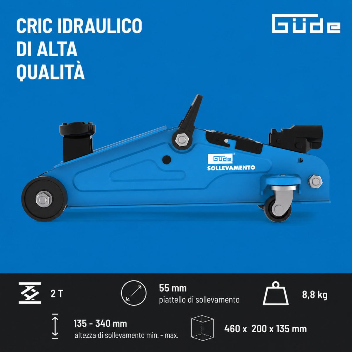 Elevador hidráulico con carro Güde GRH 2/330 I
