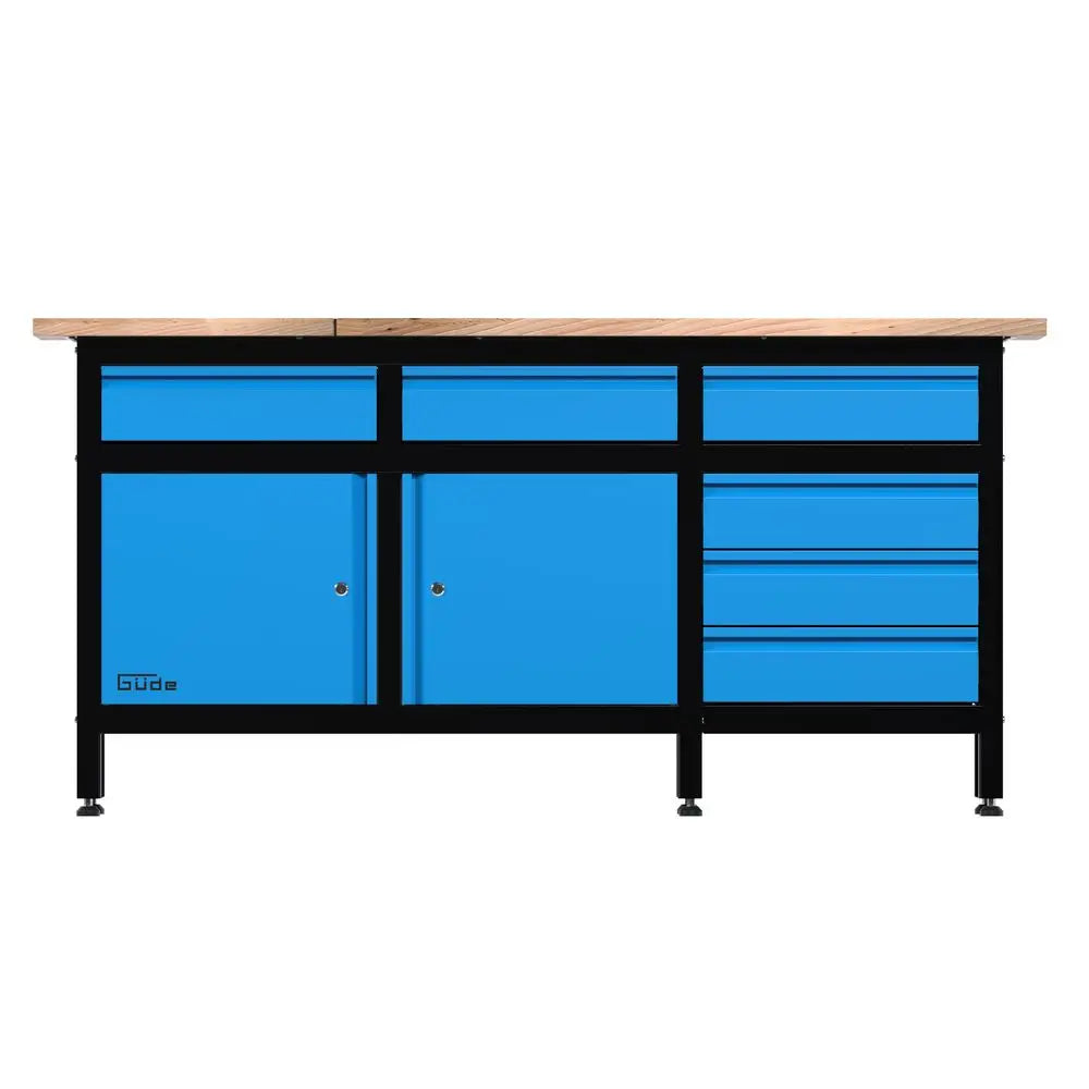 Banco da lavoro Guede GW 6/2 XL – 300 kg con 6 cassetti e 2 ante