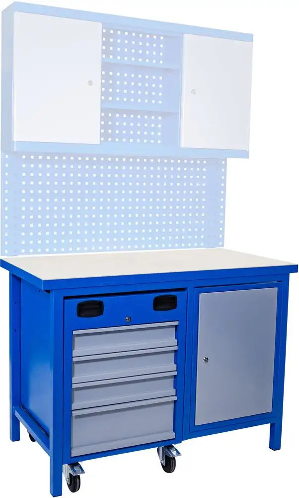 Banco de trabajo Guede de trabajo 1200 SLT MULTI con carro integrado