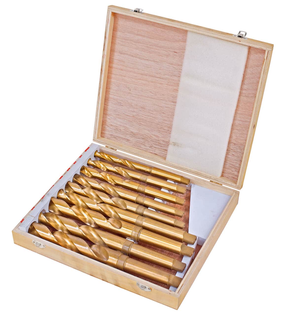 Punte elicoidali HSS con cono morse kit B