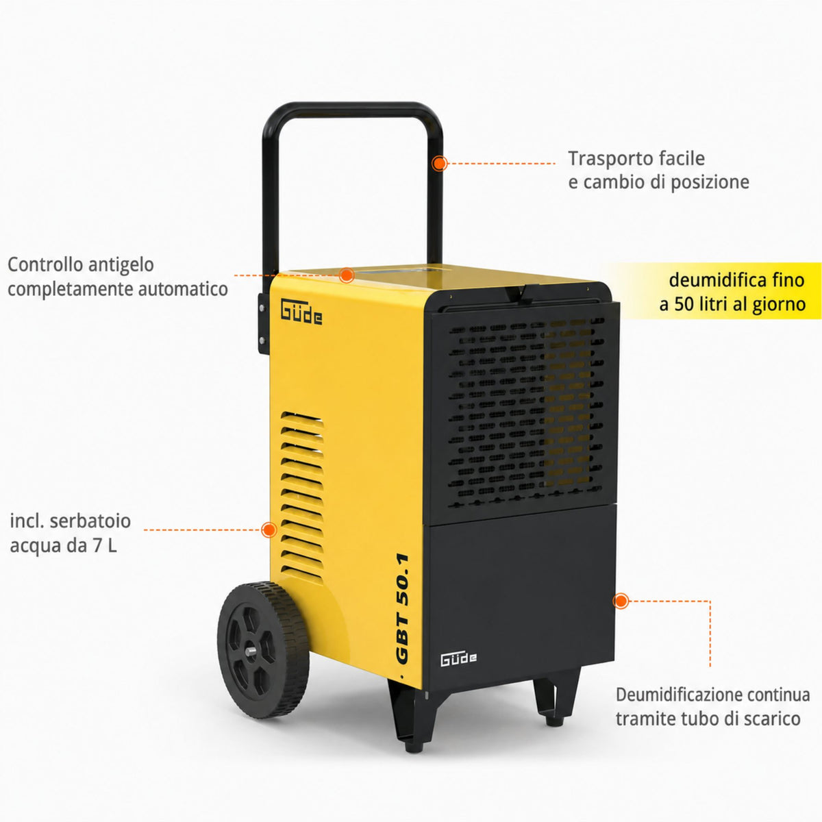 Güde deshumidificador GBT 50.1