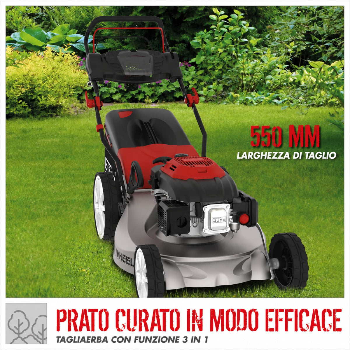 Cortacésped Güde BIG WHEELER 553.1 R ALU