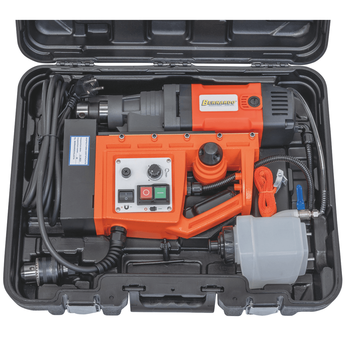 Taladro magnético Bernardo MD 5050 VD – Ø 50 mm × 50 mm, velocidad variable (variable Drive), motor 1700 W, peso 11.2 kg