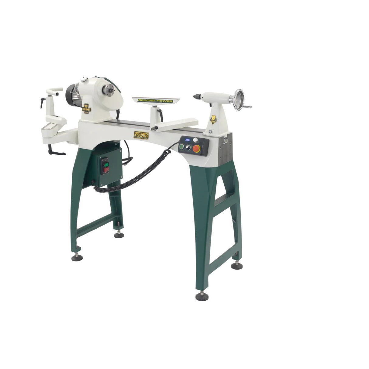 Combo Tornio Record Power CORONET ENVOY + Supporto Laterale Completo