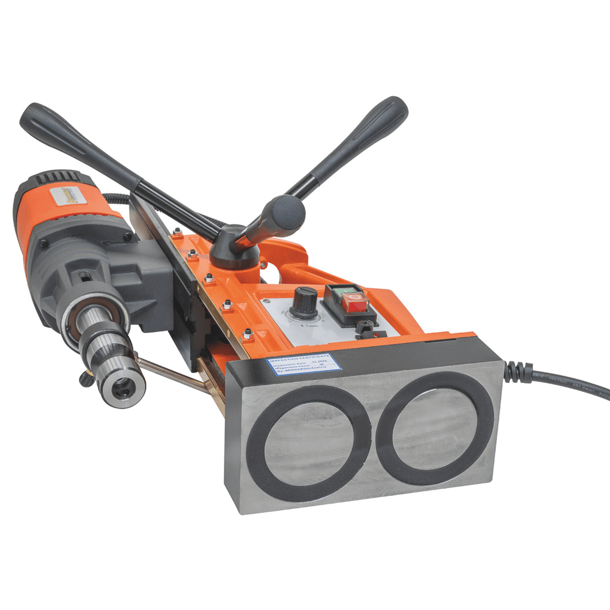Taladro magnético Bernardo MD 6050 VD – Ø 60 mm × 50 mm, velocidad variable (variable Drive), motor 1890 W, peso 17 kg