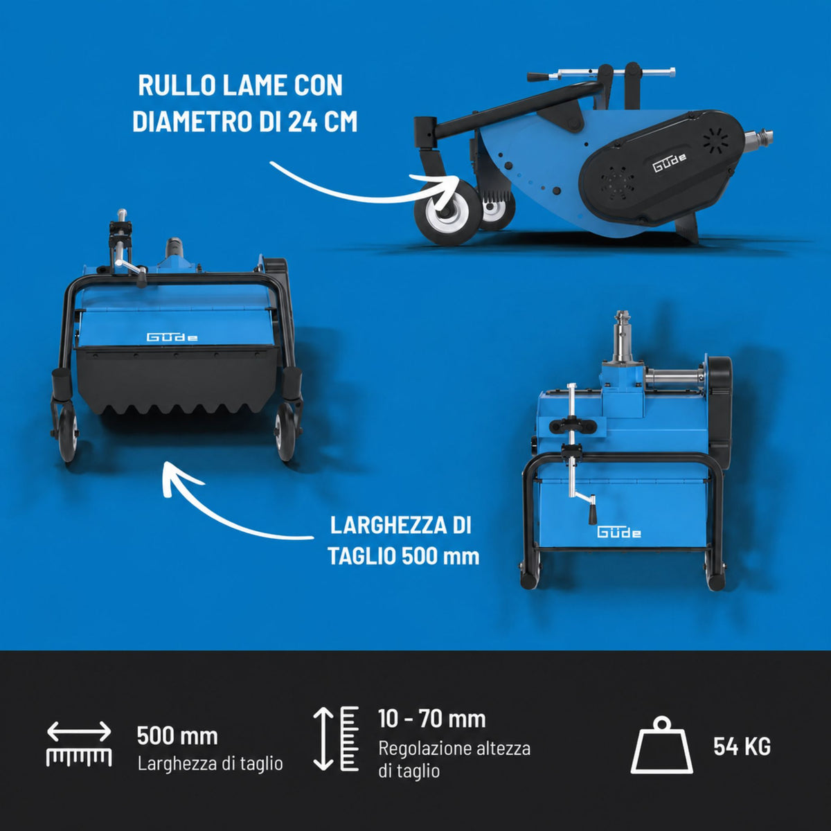 Trincia a mayales para motocoltivatore Güde GSM 501