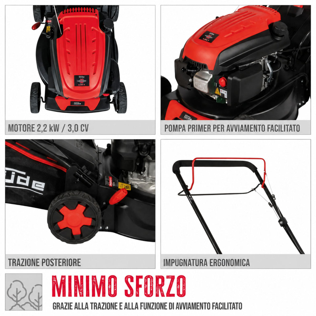 Cortacésped a spinta Güde ECO WHEELER 413.3 R