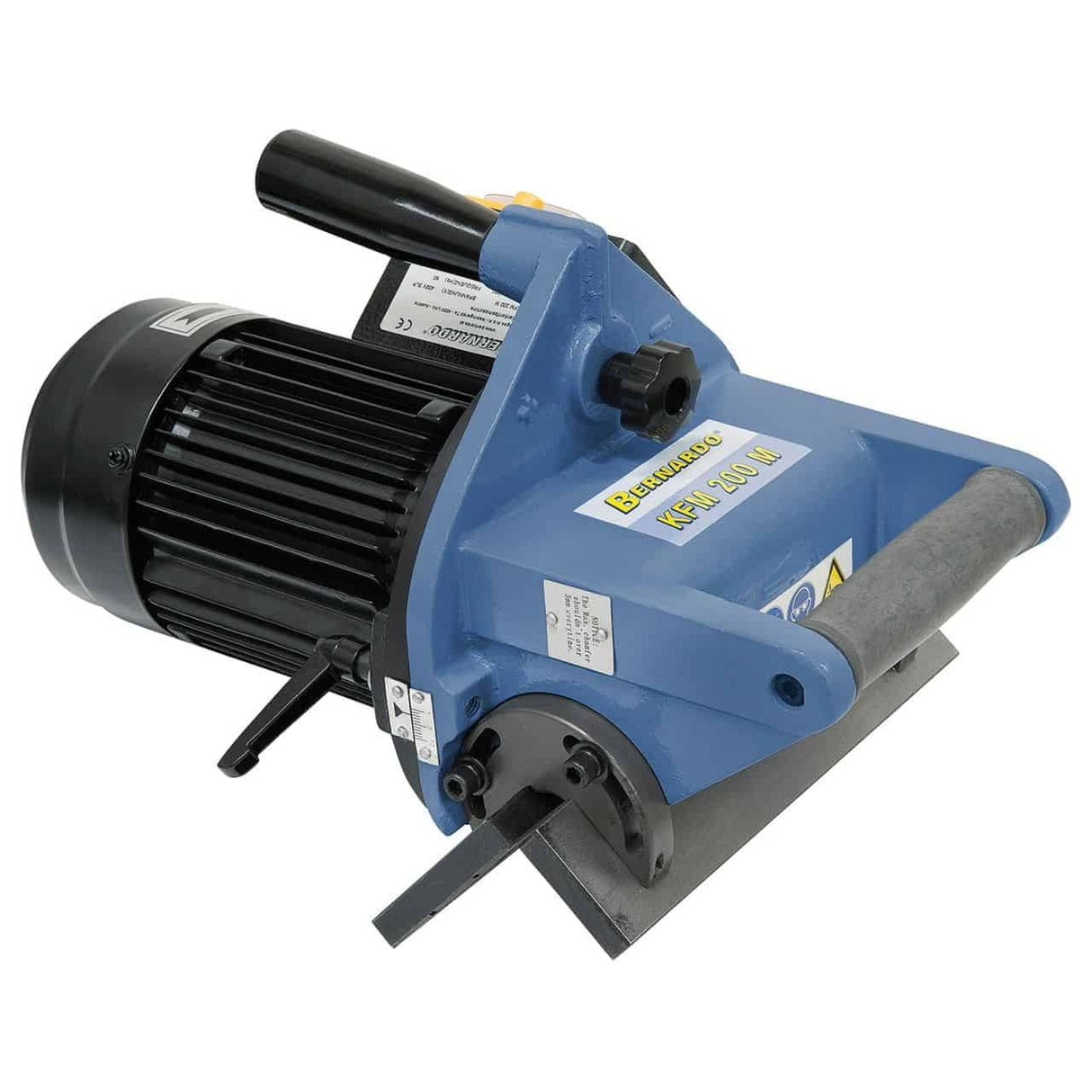 Biseladora portátil Bernardo KFM 200 M – 230V, bisel fino 10 mm, ángulo 15°-45°