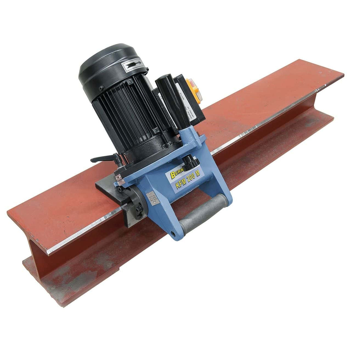 Biseladora portátil Bernardo KFM 200 M – 230V, bisel fino 10 mm, ángulo 15°-45°