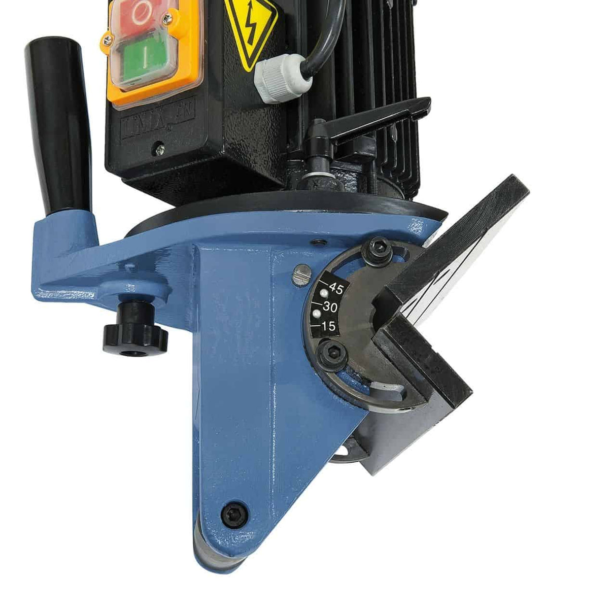 Biseladora portátil Bernardo KFM 200 M – 230V, bisel fino 10 mm, ángulo 15°-45°