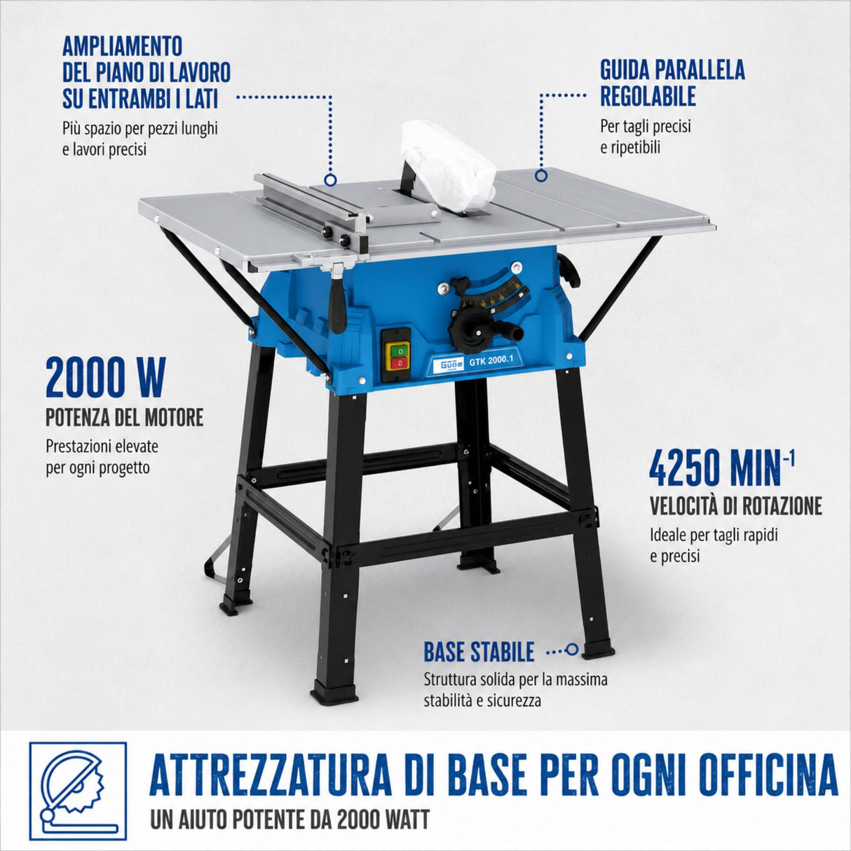 Sierra circular manual Guede GTK 2000 1