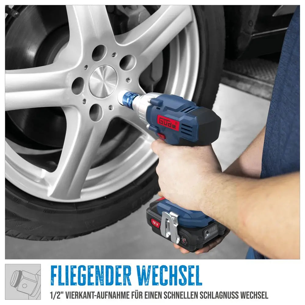 Set avvitatore ad impulsi Guede BSS 18 1/2-0 – 18V E³ con 2 batterie e valigetta