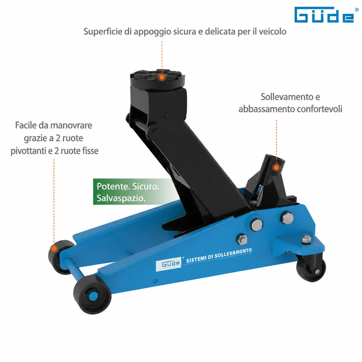 Elevador hidráulico con carro Güde GRH 3/470