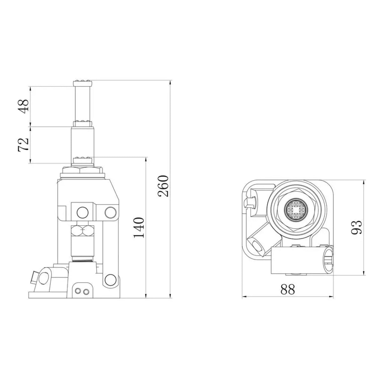 Gato a botella Güde GSH-2T