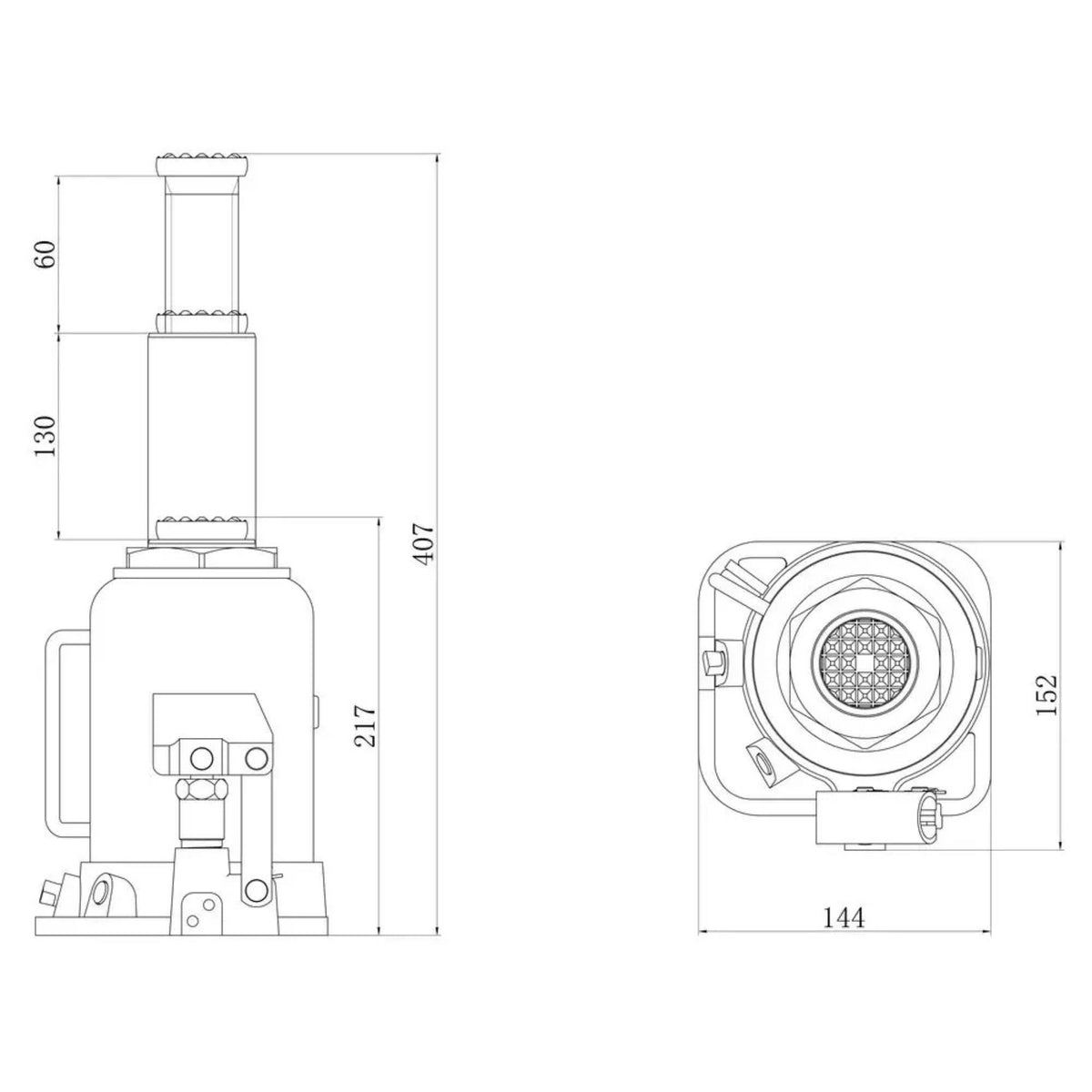 Gato a botella Güde GSH-20T