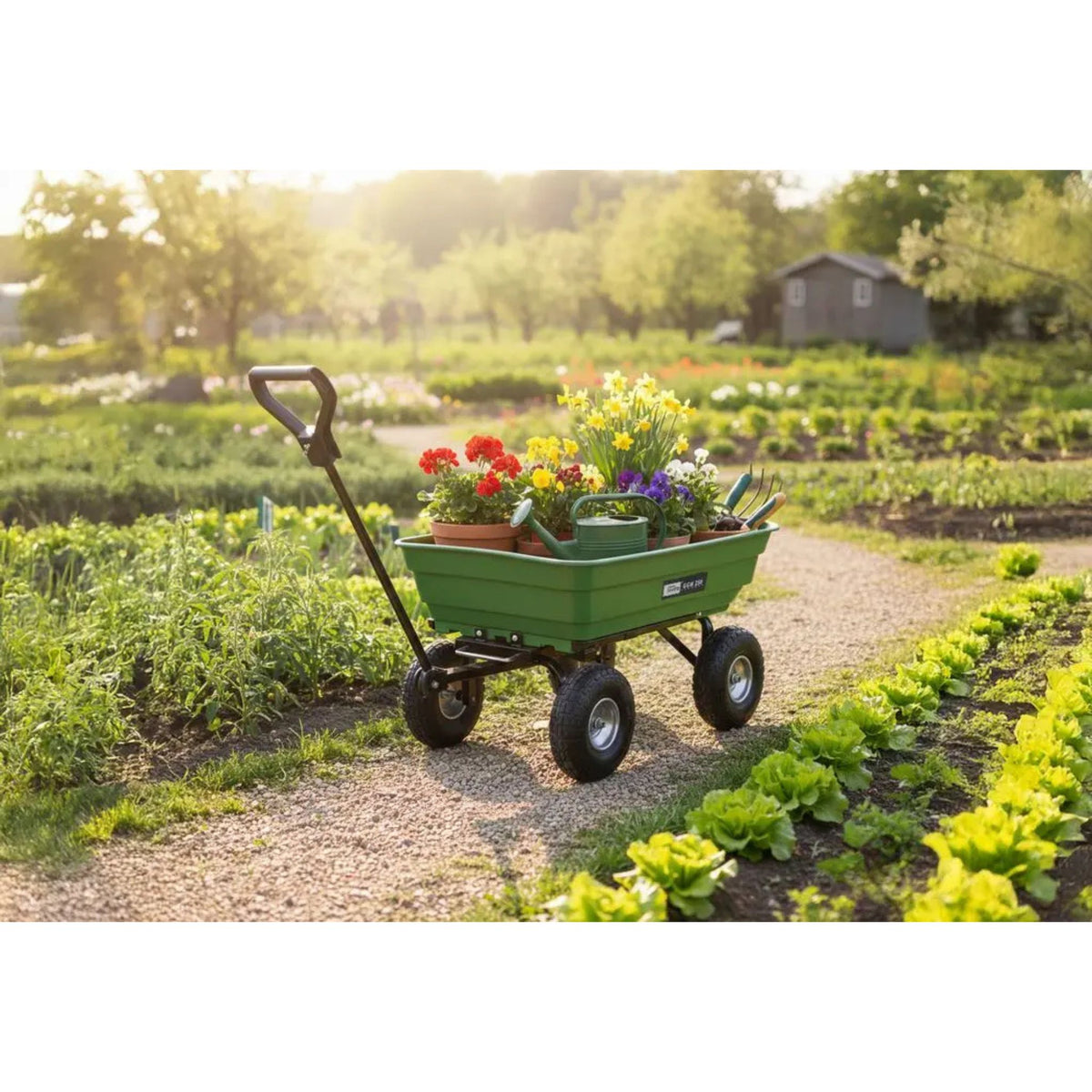 Carro de jardín Güde GGW 250 – Capacidad de carga 250 kg, cuba 75 L