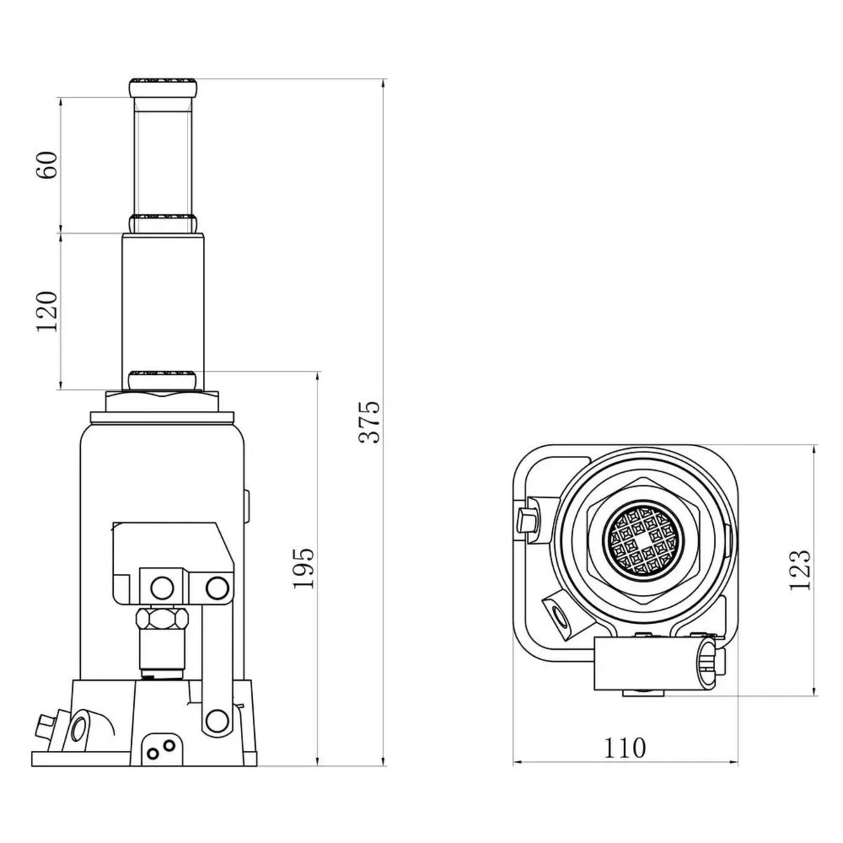 Gato a botella Güde GSH-10T