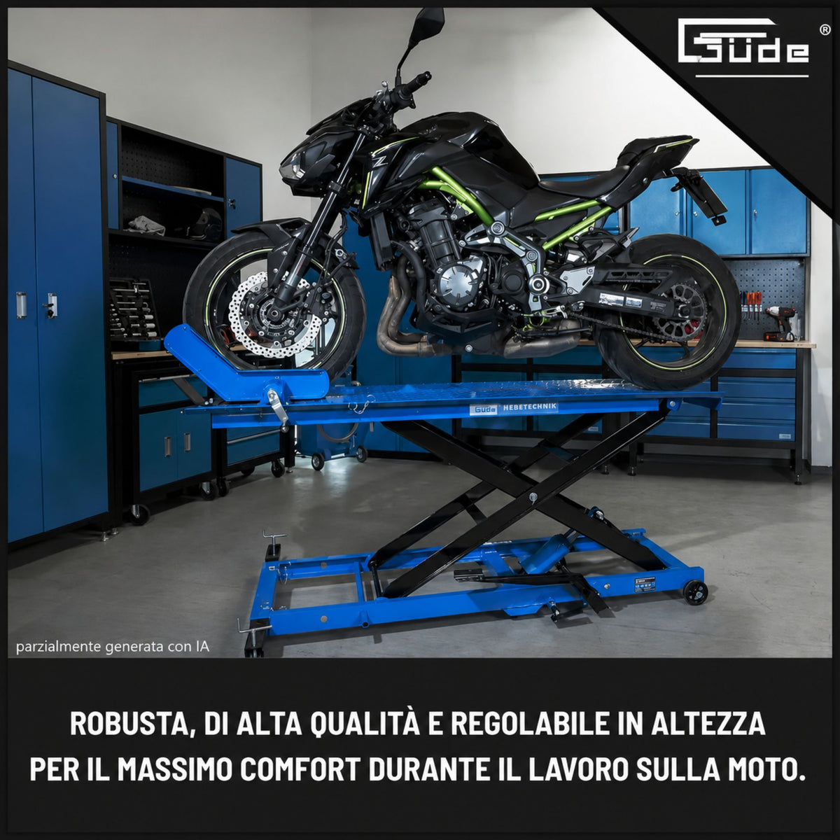 Puente elevador motocicletas Güde GMR 560
