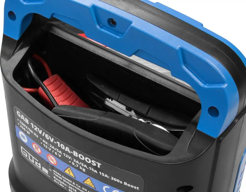 Cargador de batería automático Güde GAB 12V/6V-10A-BOOST