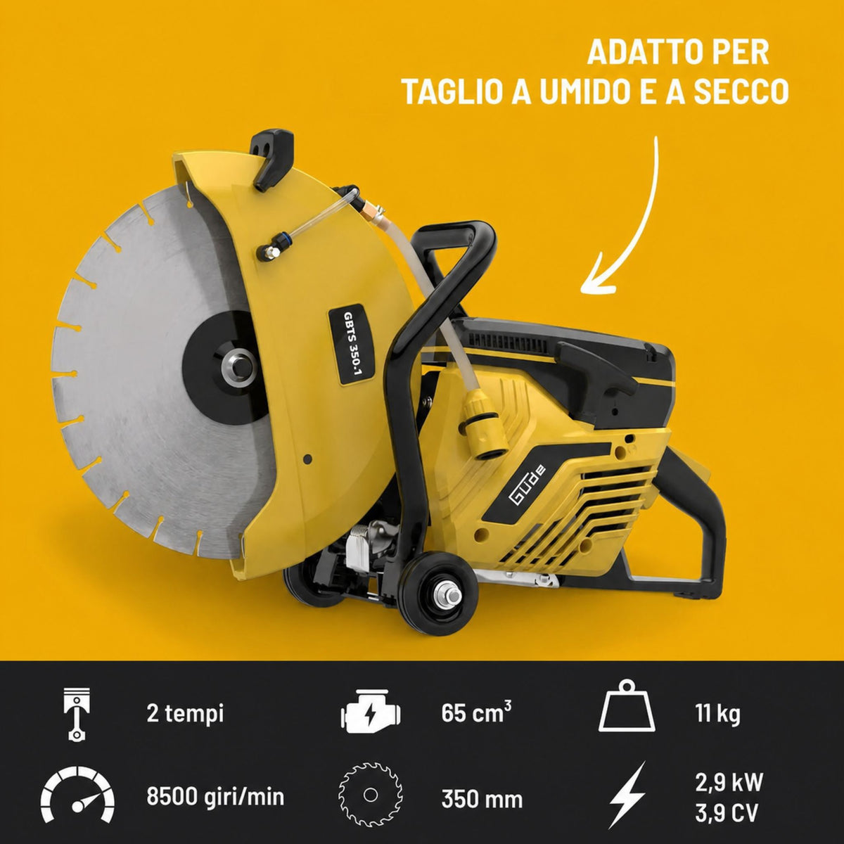 Tronzadora para hormigón Güde GBTS 350.1