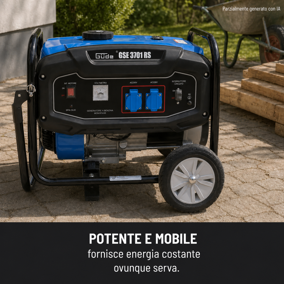 Generador a gasolina Güde GSE 3701 RS