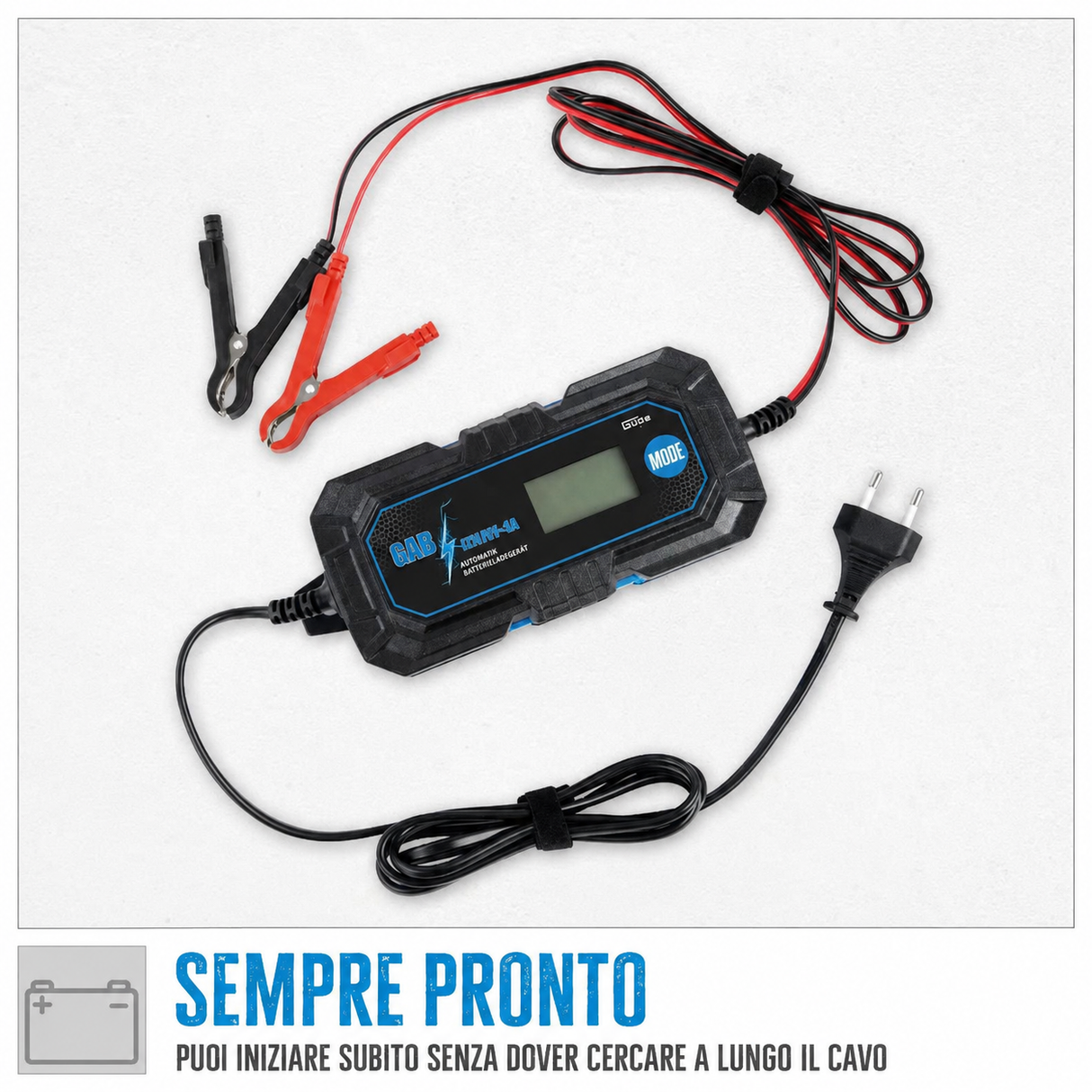 Cargador de batería automático Güde GAB 12V/6V-4A